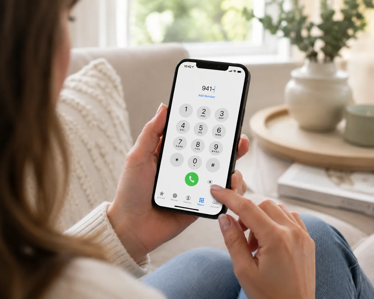 Client calling Crown Concierge Services to arrange a mobile notary appointment